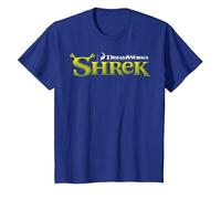 Shrek Classic Movie Logo Maglietta, Bambini, Blu Reale, 4 Anni
