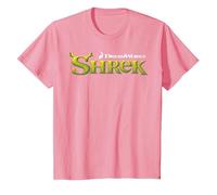Shrek Classic Movie Logo Maglietta, Bambini, Rosa, 4 Anni