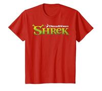 Shrek Classic Movie Logo Maglietta, Bambini, Rosso, 2 Anni