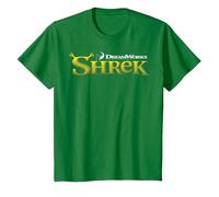 Shrek Classic Movie Logo Maglietta, Bambini, Verde Mela, 4 Anni