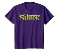 Shrek Classic Movie Logo Maglietta, Bambini, Viola, 4 Anni