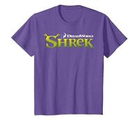 Shrek Classic Movie Logo Maglietta, Bambini, Viola mélange, 4 Anni