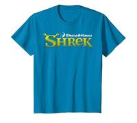 Shrek Classic Movie Logo Maglietta, Bambini, Zaffiro, 6 Anni