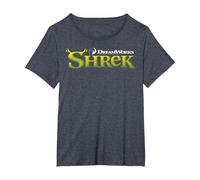 Shrek Classic Movie Logo Maglietta, Donna Plus-Size, Pervinca, 1X