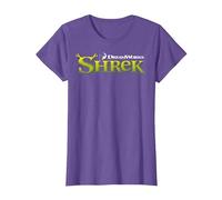 Shrek Classic Movie Logo Maglietta, Donna, Viola mélange, 3XL
