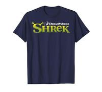 Shrek Classic Movie Logo Maglietta, Uomo, Navy, 4XL