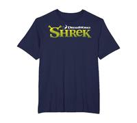 Shrek Classic Movie Logo Maglietta, Uomo Taglie Grandi, Navy, 4X Tall