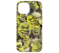 Shrek Cool Epic All Shrek Faces Collage Logo Custodia per iPhone 15