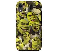 Shrek Cool Epic All Shrek Faces Collage Logo Custodia per iPhone XR