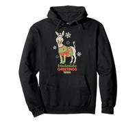 Shrek Donkey Muletide Greetings Felpa con Cappuccio