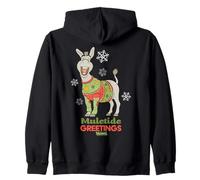 Shrek Donkey Muletide Greetings Felpa con Cappuccio