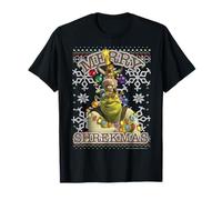 Shrek Donkey & Puss Merry Shrekmas Holiday Text Poster Maglietta