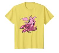 Shrek Dragon Fiery Female Maglietta, Bambini, Limone, 4 Anni