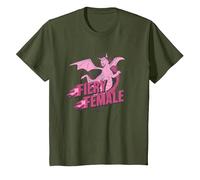 Shrek Dragon Fiery Female Maglietta, Bambini, Oliva, 4 Anni