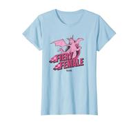 Shrek Dragon Fiery Female Maglietta, Donna, Celeste, S
