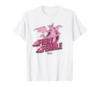 Shrek Dragon Fiery Female Maglietta, Uomo, Bianco, 3XL