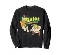 Shrek Duloc Is a Perfect Place Felpa, Unisex per Adulti, Nero, L