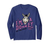 Shrek Emoji Donkey On The Edge Maglia a Manica