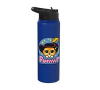 Shrek Emoji Style Puss In Boots Purr Stainless Steel Insulated Water Bottle