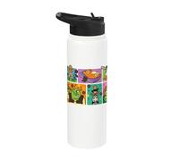 Shrek Emoji Swamp Squad All Over Print Stainless Steel Insulated Water Bottle