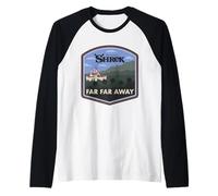 Shrek Far Far Away Castle Landscape Maglia con Maniche Raglan