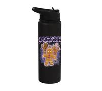 Shrek Gingy 90s Collage Retro Stainless Steel Insulated Water Bottle