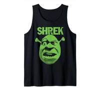 Shrek Grumpy Green Comic Art Face Canotta
