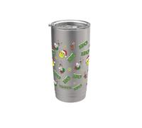Shrek HO HO HO All Over Print Christmas Pattern Bicchiere termico in acciaio inox doppia parete