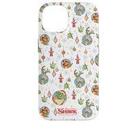 Shrek Holiday Pattern Characters Ornaments AOP Custodia per iPhone 14