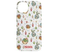 Shrek Holiday Pattern Characters Ornaments AOP Custodia per iPhone 14 Plus