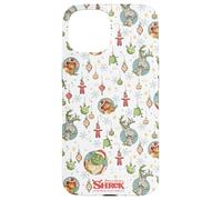 Shrek Holiday Pattern Characters Ornaments AOP Custodia per iPhone 15