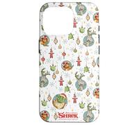 Shrek Holiday Pattern Characters Ornaments AOP Custodia per iPhone 16 Pro