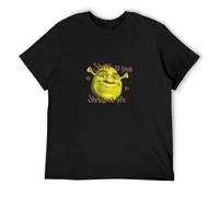 Shrek is Love Shrek is Life T-Shirt Graphics Tee Black Tee Shirt S