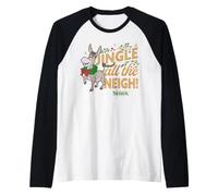 Shrek Jingle all The Neigh Donkey Maglia con Maniche Raglan