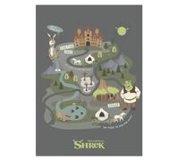 Shrek " Journey To Far Away " A3 Stampa 29.2x41.9cm