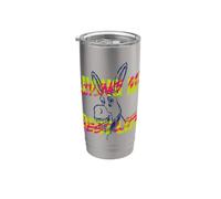Shrek Living My Best Life Donkey Bicchiere termico in acciaio inox doppia parete