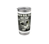Shrek Puss In Boots When Bae Says No Bicchiere termico in acciaio inox doppia parete