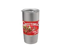 Shrek Santa Greetings from Far Far Away Bicchiere termico in acciaio inox doppia parete