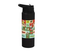 Shrek Shrekmas All Over Print Holiday Pattern Stainless Steel Insulated Water Bottle
