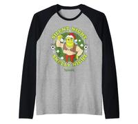 Shrek Silent Night Smelly Night Funny Holiday Maglia con Maniche Raglan