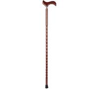 SHRGOMPIT Bastone da passeggio in legno massiccio, bastone da passeggio for anziani, bastone da passeggio for uso domestico, stampelle con manico lungo, bastone da passeggio for anziani, rosso