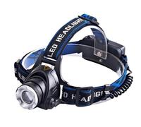 SHRGOMPIT Lampada Frontale a induzione LED con Zoom, Torcia Impermeabile, Batteria Ricaricabile, Lampada Frontale da Campeggio