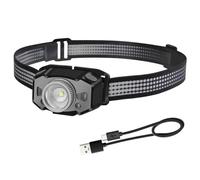 SHRGOMPIT Lampada Frontale a LED con sensore di Movimento, Zoom a 5 modalità, Ricaricabile, Impermeabile, for Campeggio e Caccia