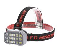 SHRGOMPIT Lampada Frontale a LED for Pesca con 10 LED UV + 5 LED P40, utilizzata for Campeggio e Cattura di scorpioni.(Gray White Light)