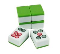 SHRGOMPIT Mahjong cinese 144 tessere in melamina, gioco da tavolo da viaggio, giochi tradizionali cinesi di Mahjong for viaggi, feste, giochi for famiglie, regalo (dimensioni: 40×29×20 mm)