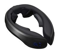 SHRGOMPIT Massaggiatori per collo e schiena con calore - Cuscino impastante 3D per tessuti profondi, massaggio elettrico shiatsu e spalle, spalle