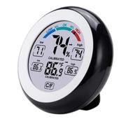 SHRGOMPIT Monitor digitale igrometro termometro interno for la casa, monitor della temperatura e dell'umidità for casa, ufficio, cameretta dei bambini, nero