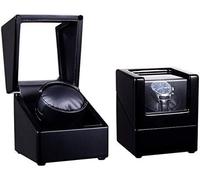 SHRGOMPIT Scatola carica orologi automatica con meccanismo a scuotimento for 1 orologio, motore silenzioso, adattatore CA e funzionamento a batteria
