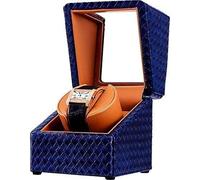 SHRGOMPIT Scatola carica orologi automatica con meccanismo a scuotimento meccanico for orologi, motore silenzioso e 4 modalità di rotazione, espositore for orologi in pelle
