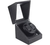 SHRGOMPIT Scatola carica orologi meccanica con doppio meccanismo automatico, motore silenzioso con 5 modalità di rotazione, scatola espositiva for riporre orologi in legno